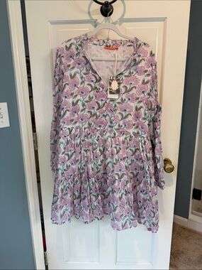 Oliphant Floral Block Print Dress